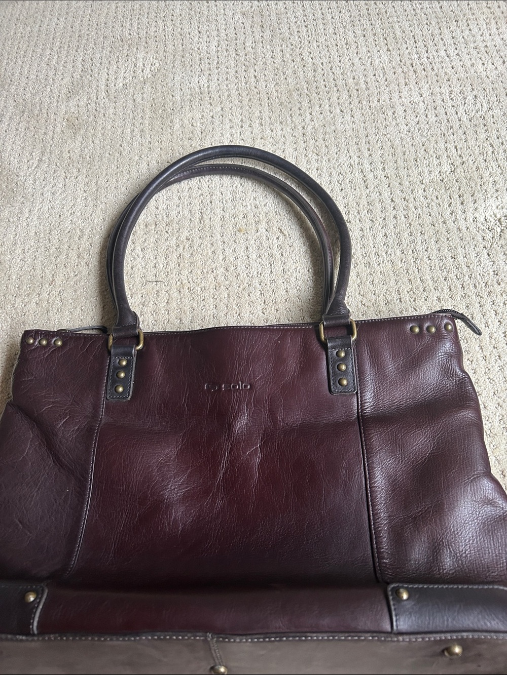 Cordova Solo Leather Laptop Bag